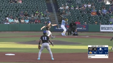 Xavier Isaac homers (9) on a fly ball to center field. Austin Overn scores.