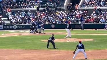 Bo Bichette falls after Tarik Skubal's nasty pitch