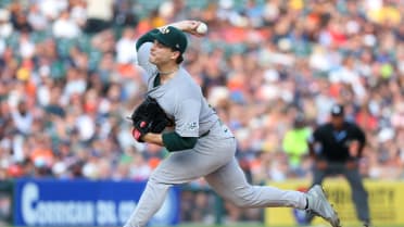 J.T. Ginn strikes out James Outman