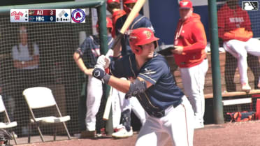 Ethan Petry homers (15) on a fly ball to left center field. Devin Fitz-Gerald scores.