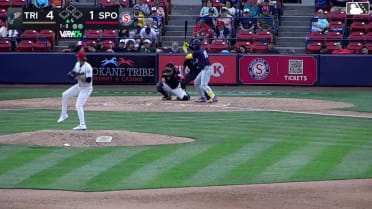 Randy De Jesus homers (15) on a fly ball to right field.