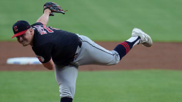 Parker Messick strikes out Matt Olson swinging
