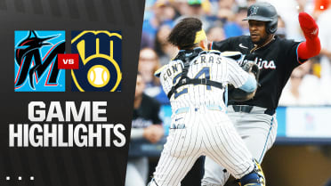 Marlins vs. Brewers Highlights