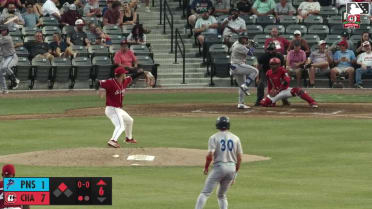 Juan Matheus singles on a sharp line drive to center fielder Jay Allen II. Cam Cannarella scores.