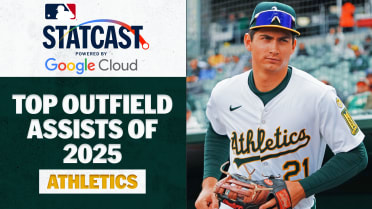 Athletics' Top 5 outfield assists of 2025