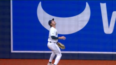 Jonny DeLuca's leaping catch at the wall