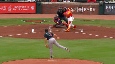 Brandon Pfaadt strikes out Ronald Acuña Jr.