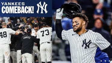 The Yankees spark a late comeback to defeat Rangers