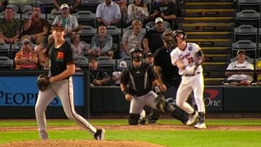 Easton Carmichael's first multihomer game