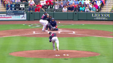 Drake Baldwin's first home run of Spring Training