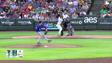 Tyson Lewis singles on a sharp line drive to center fielder Asbel Gonzalez. Justin Lebron scores. Ryan McCrystal to 2nd.