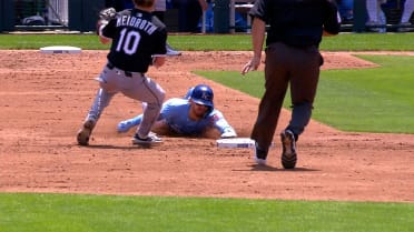 Bobby Witt Jr. records his 12th stolen base
