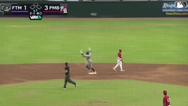 Vahn Lackey's first Single-A home run
