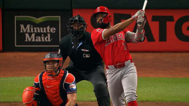Angels score seven in the top of the 5th inning