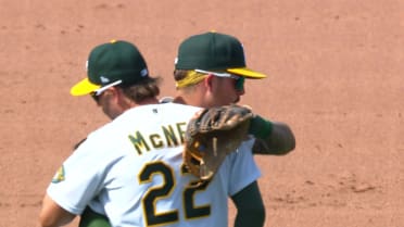 Hogan Harris secures the A's 5-2 win over Rangers