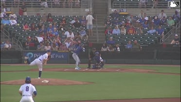 Gavin Cross homers (15) on a fly ball to left center field.