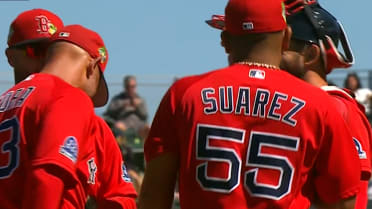 Ranger Suárez poncha dos vs. Piratas