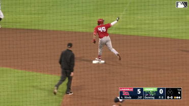 Sal Stewart's solo home run