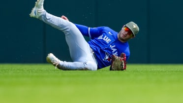 Daulton Varsho's smooth sliding catch