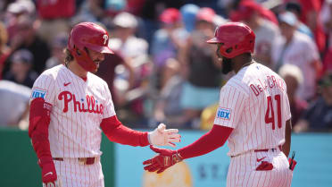 Bryson Stott's first homer of the spring