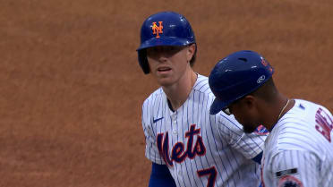 Brett Baty entra al partido y pega hit remolcador