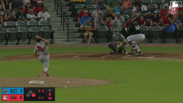 Alfredo Duno triples (1) on a fly ball to center fielder Anthony Scull. Carter Graham scores.