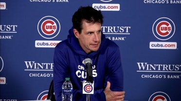 Craig Counsell discusses the Cubs' 8-1 win