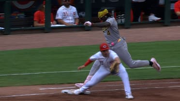 Reds turn double play after a review
