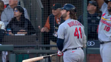 Jonrón de Alec Burleson hacia el McCovey Cove