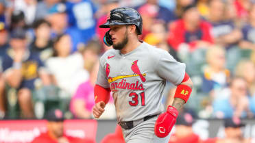 César Prieto scores on fielder's choice 