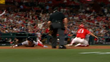 Trevor Story swipes home on double Red Sox steal