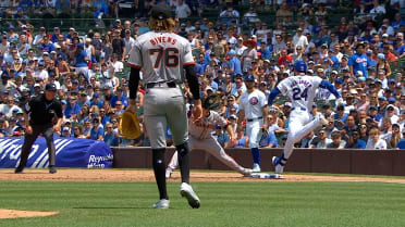 Giants turn a double play after review