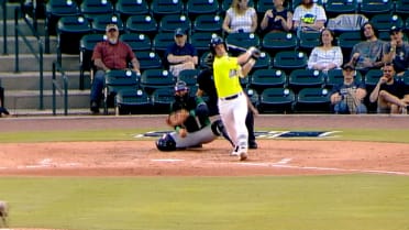 Josh Hammond rips his second homer of the season