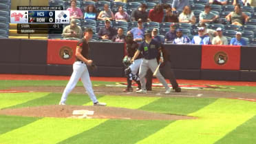 Garrett Baumann strikes out seven batters