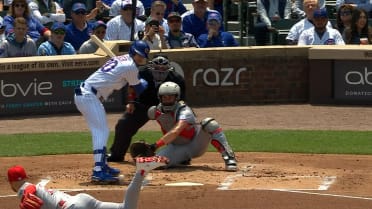 Kyle Tucker hit by pitch after review in the 1st