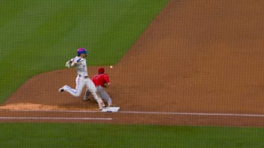 Bobby Witt Jr. safe at first after overturned call
