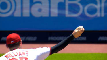 Gavin Williams strikes out Julio Rodriguez