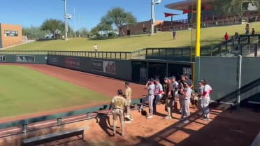 Javelinas' bullpen does a roll call for teammates