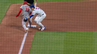JJ Bleday is out at third after review