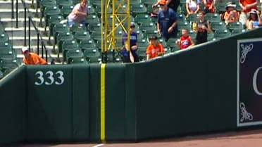 Jackson Holliday's foul ball stands after a review