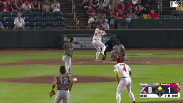 Jack Gurevitch homers (8) on a fly ball to left center field. Won-Bin Cho scores.