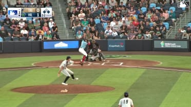 JD Dix doubles (12) on a fly ball to right fielder Jorge Ruiz. Kayson Cunningham scores. Carlos Virahonda to 3rd.