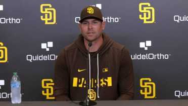 Craig Stammen on Tatis Jr. at second base, Laureano