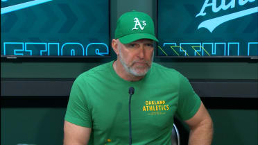 Mark Kotsay discusses the Athletics' 10-0 loss