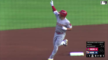 JJ Wetherholt slugs fifth homer