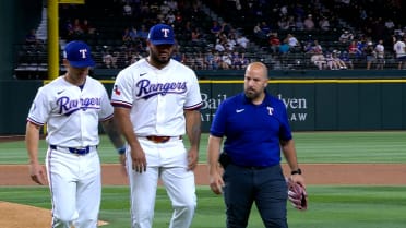 Luis Curvelo exits the game with apparent injury
