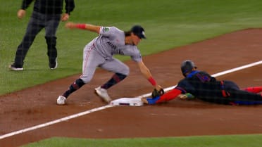 George Springer caught stealing after review