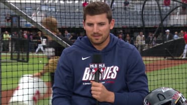 Austin Riley on the field at Speedway Classic, more