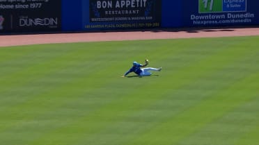 Nathan Lukes' smooth sliding catch