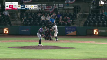 Andreimi Antunez triples (2) on a fly ball to center fielder Jonathan Martinez. Yirer Garcia scores.